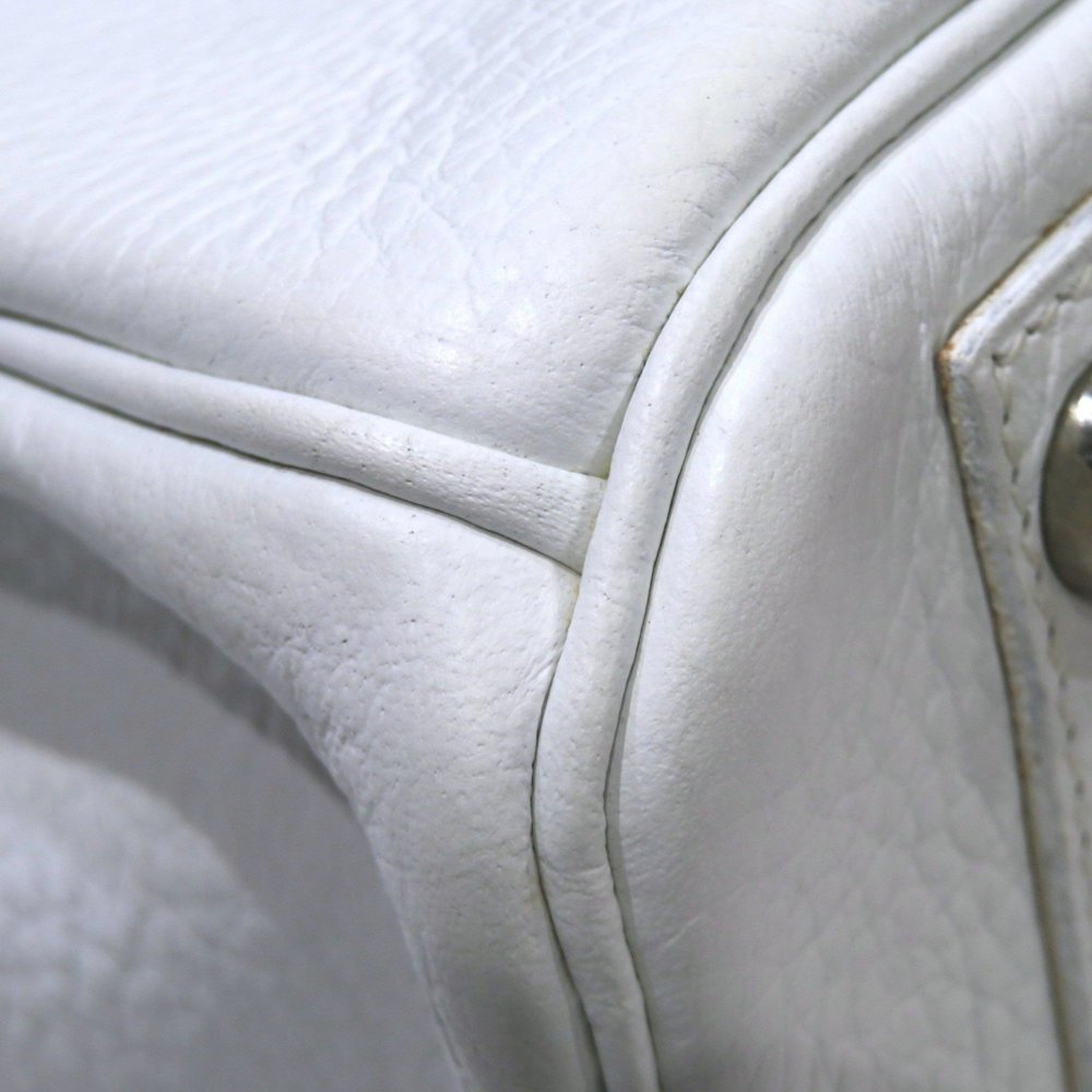 HERMES Hermes Birkin 30 Handbag Blanc/Silver hardware Togo □I stamp D7 Women'... - Picture 6 of 16